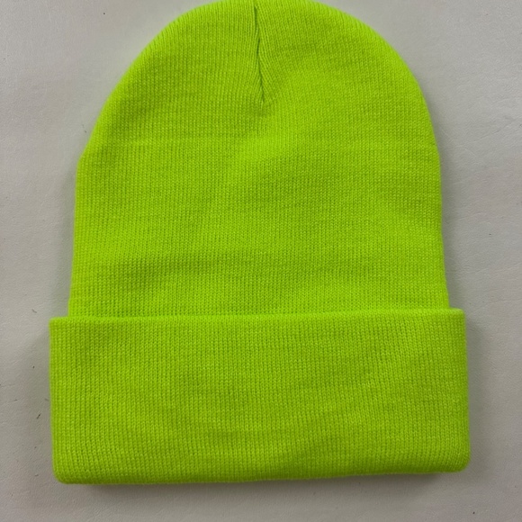 New Justin Bieber Justice World Tour Graphic Green Knit Logo Beanie Hat One Size - Picture 2 of 3